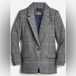 J Crew Willa Blazer In Houndstooth Wool